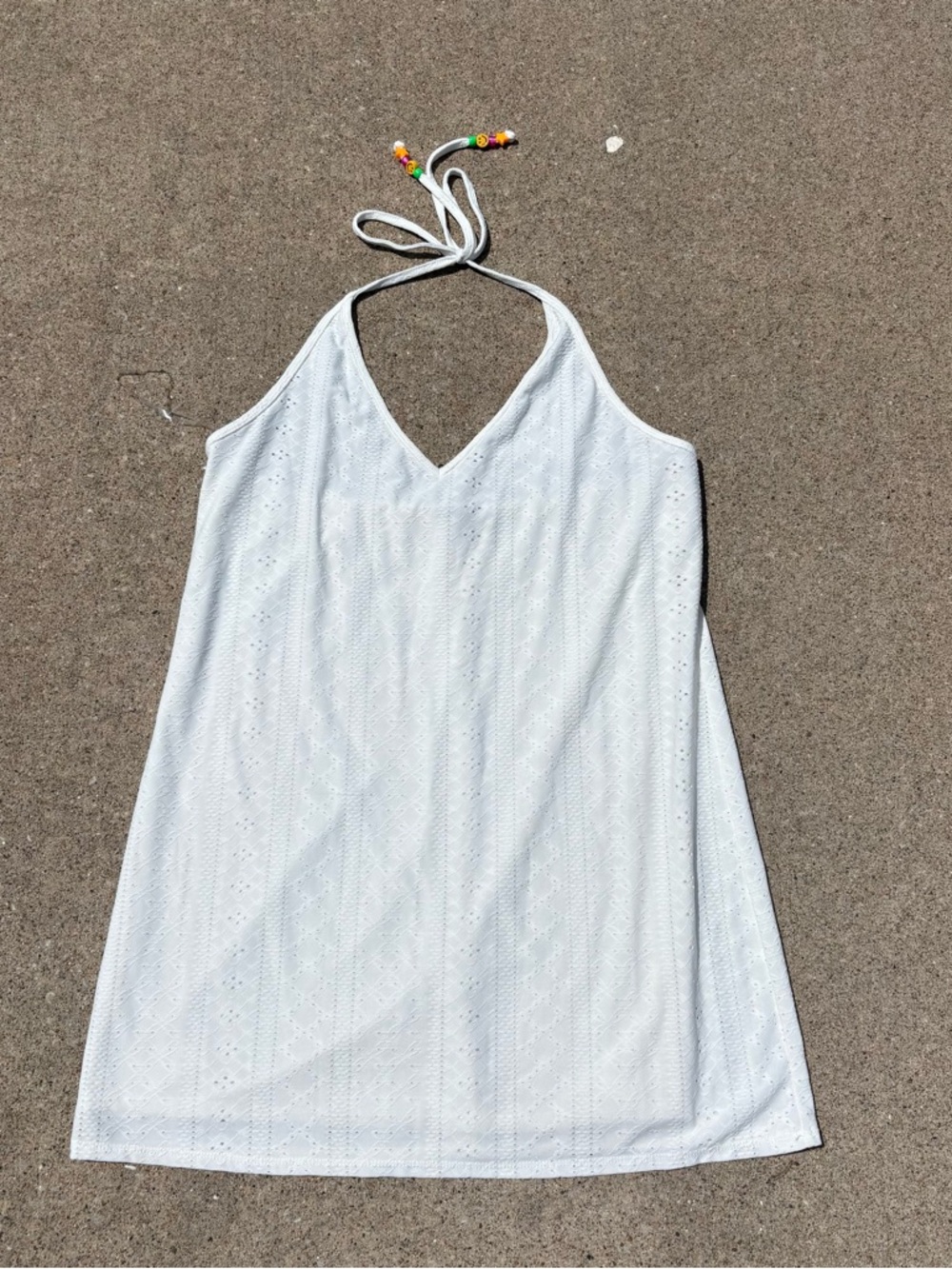Wild Fable White Halter Swim Cover-Up Dress